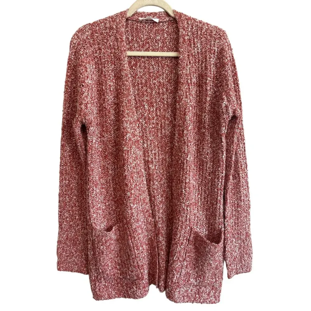 NWT Steve Madden Odetta Open Pocket Cardigan In Salmon Size Small - Picture 2 of 6